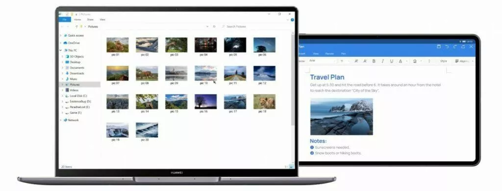 Huawei MateBook 14s druhý monitor