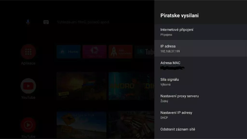 instalace Google TV do Android TV Chromecast ADB nastavení 1 IP adresa