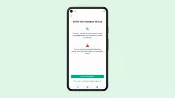 WhatsApp koncové šifrování záloh ukázka