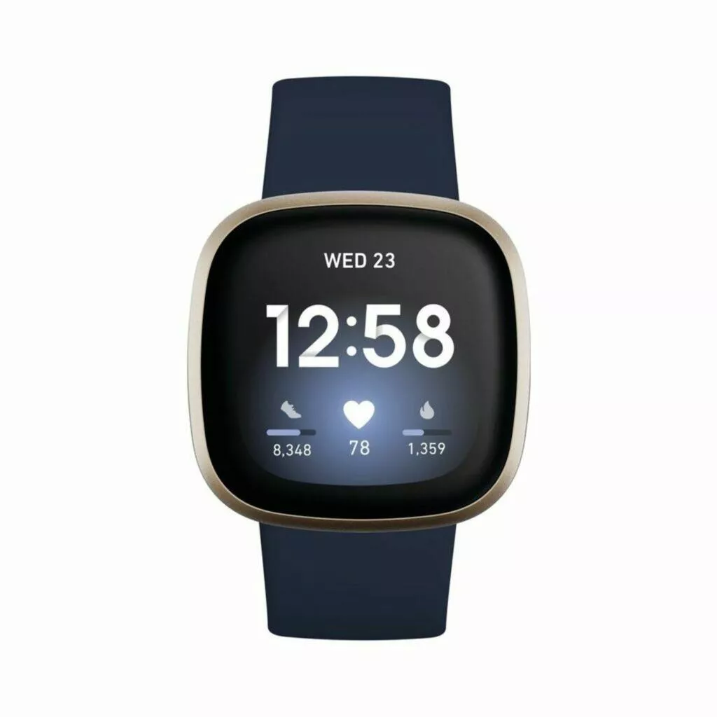 chytré hodinky dárek do 6000 Kč Fitbit Versa 3 modrá