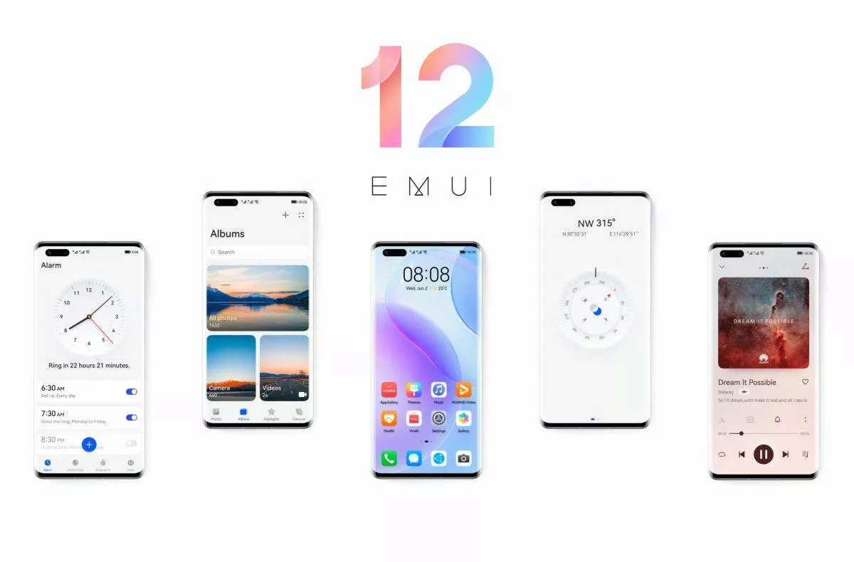 EMUI 12 beta globálně telefony
