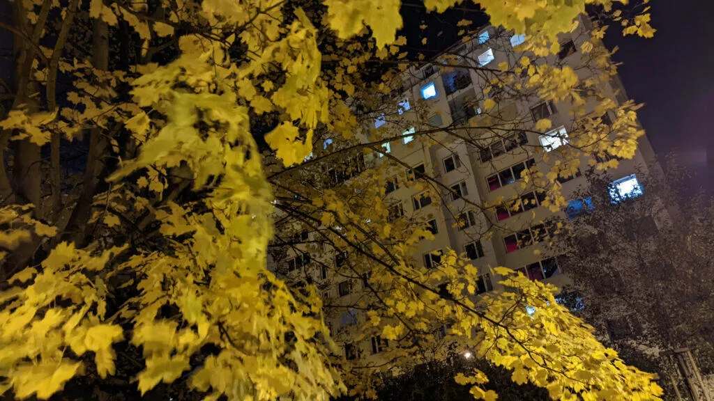 Google Pixel 6 noční fotografie