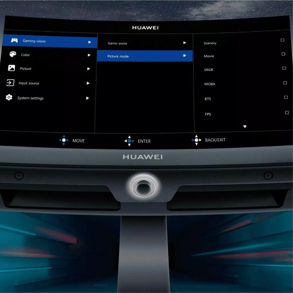 joystick menu