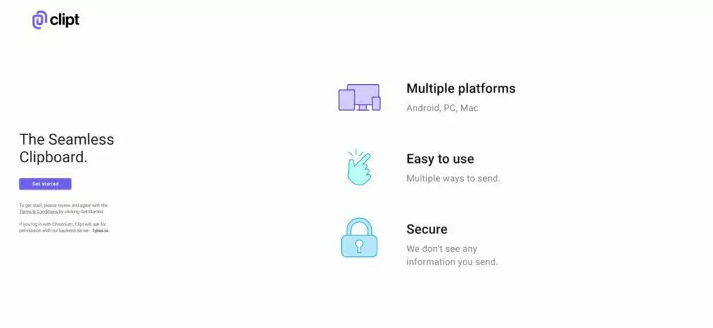 kopírování textu mobil PC Clipt Chrome rozšíření nastavení