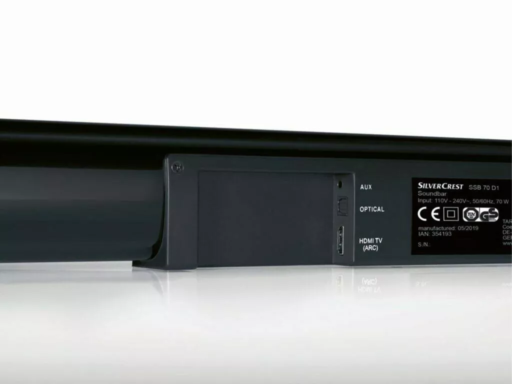 LIDL Silvercrest 2.1 stereo soundbar v akci porty
