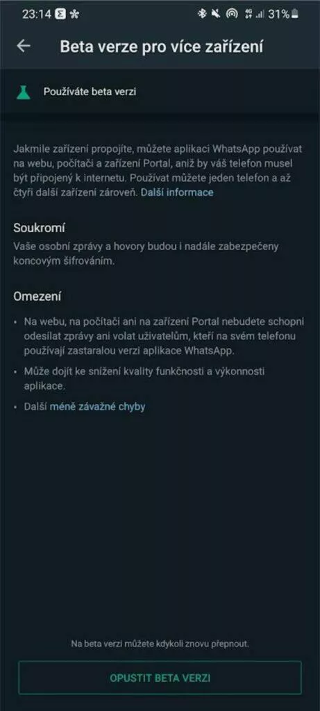 mobilní aplikace 2 beta