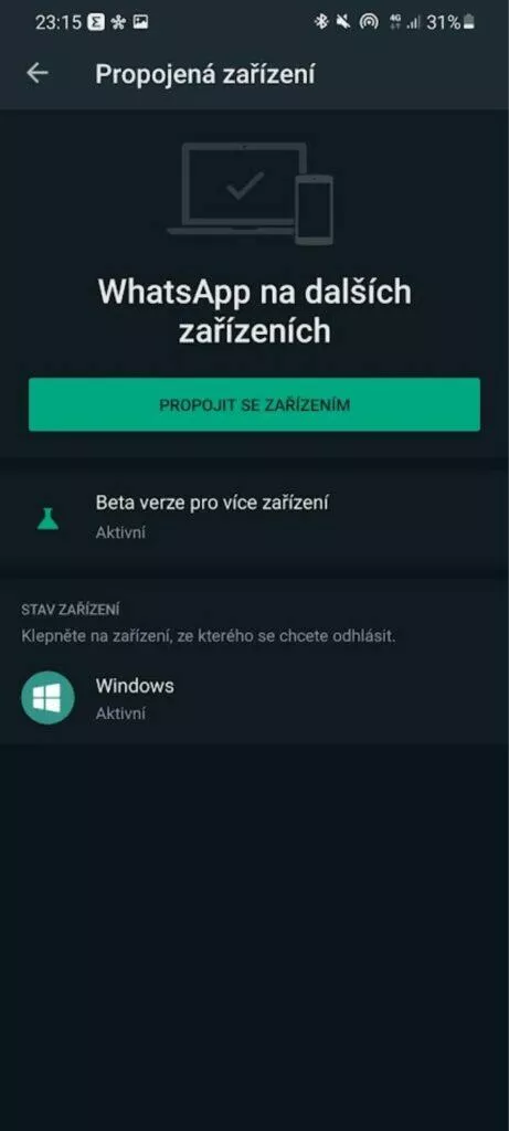 mobilní aplikace 3 propojená zařízení