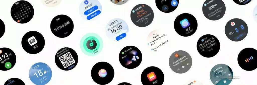 Huawei P50 Pocket widgety