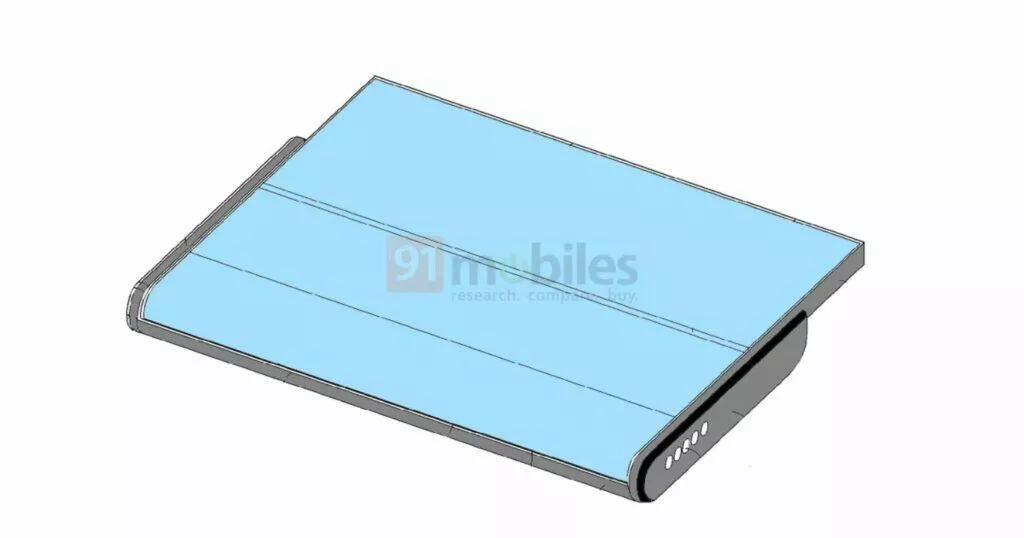 Samsung patent ohebný rolovací mobil rozvinutý