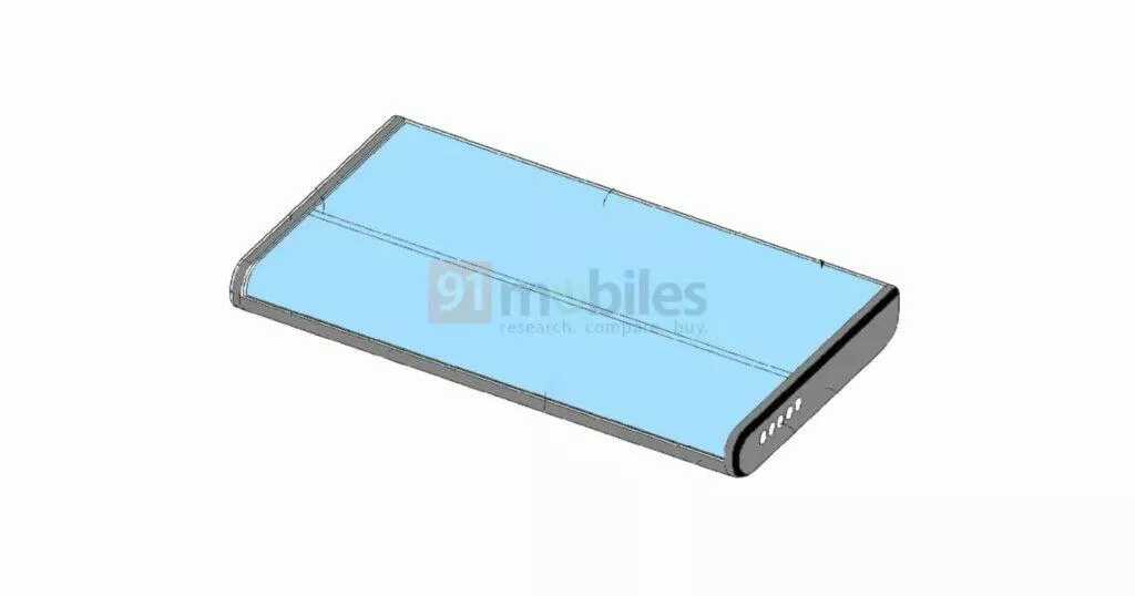 Samsung patent ohebný rolovací mobil svinutý