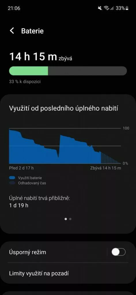 baterie výdrž