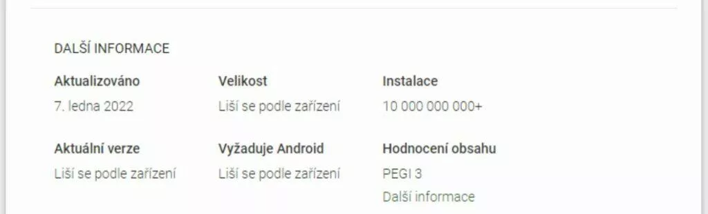Gmail 10 miliard stažení Obchod Play screen