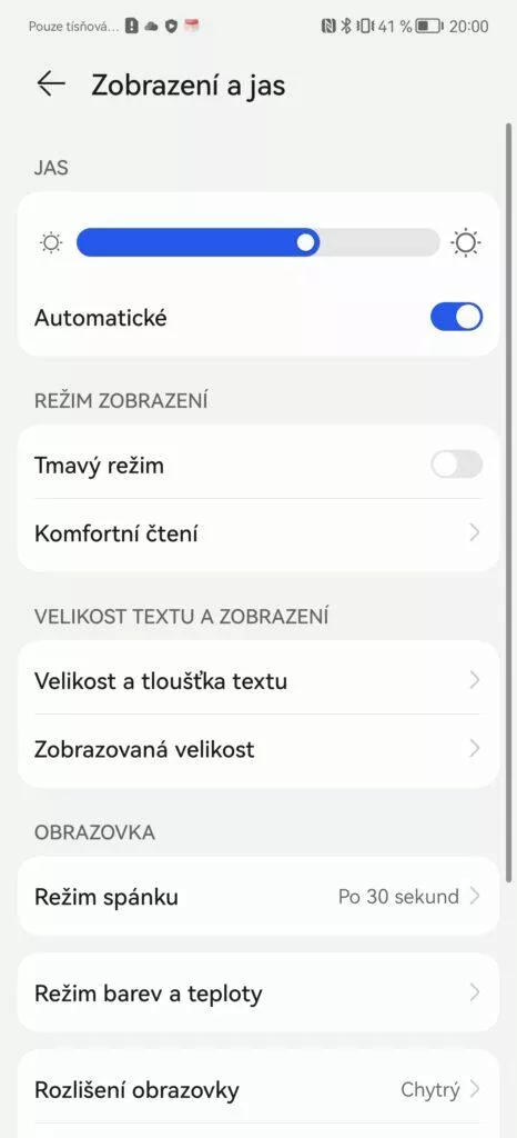 Huawei P50 Pro nastavení