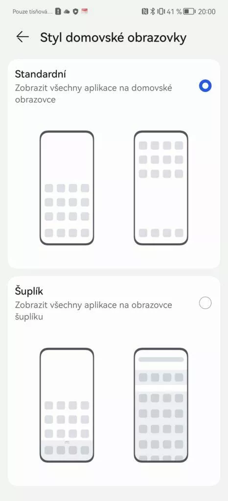Huawei P50 Pro nastavení systému