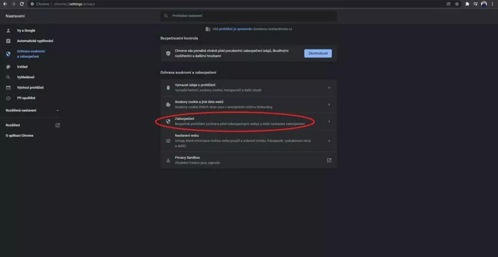 Jak zapnout vylepšené bezpečné prohlížení v Chrome