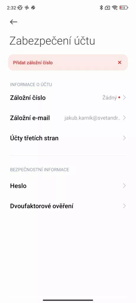 jak založit xiaomi účet