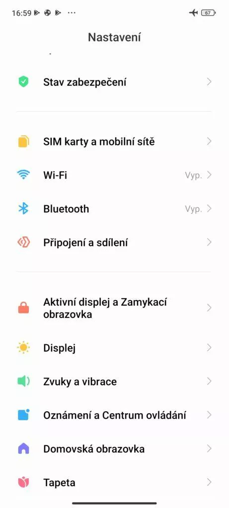 miui 13 nastavení