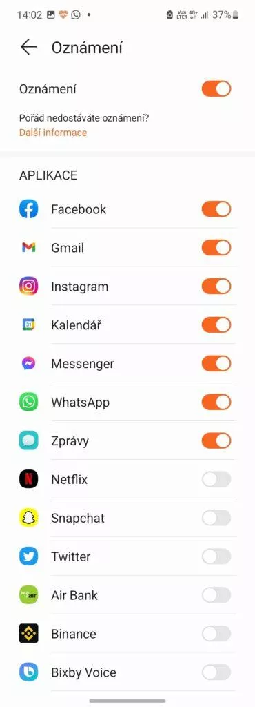 oznámení huawei health