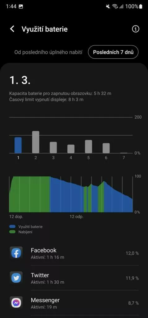 baterie výdrž 1