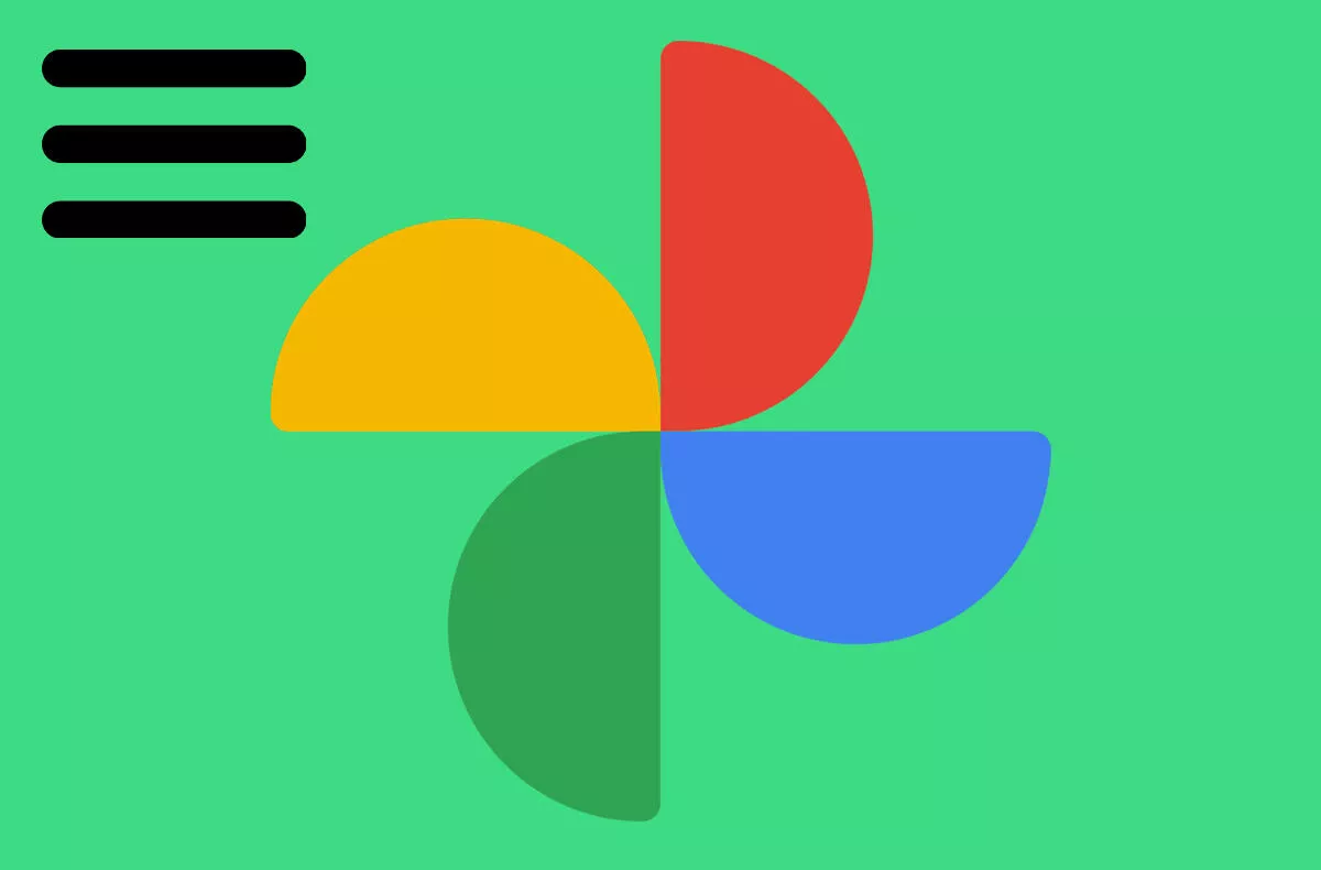 fotky google hamburger menu