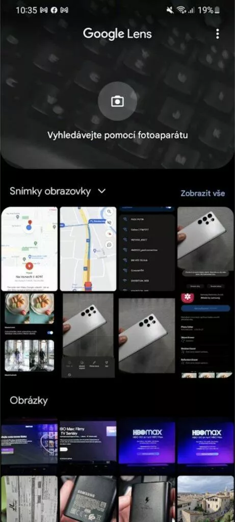 Google Lens nové procházení fotek náhled