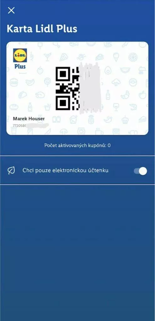 lidl plus aplikace uctenky tisk prepinac on