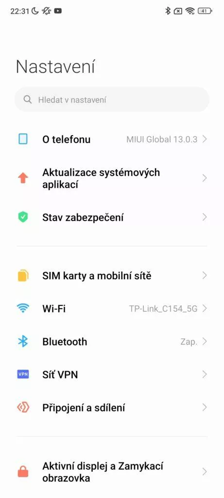 miui 13 nastaveni