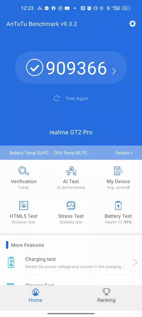 realme gt 2 pro antutu