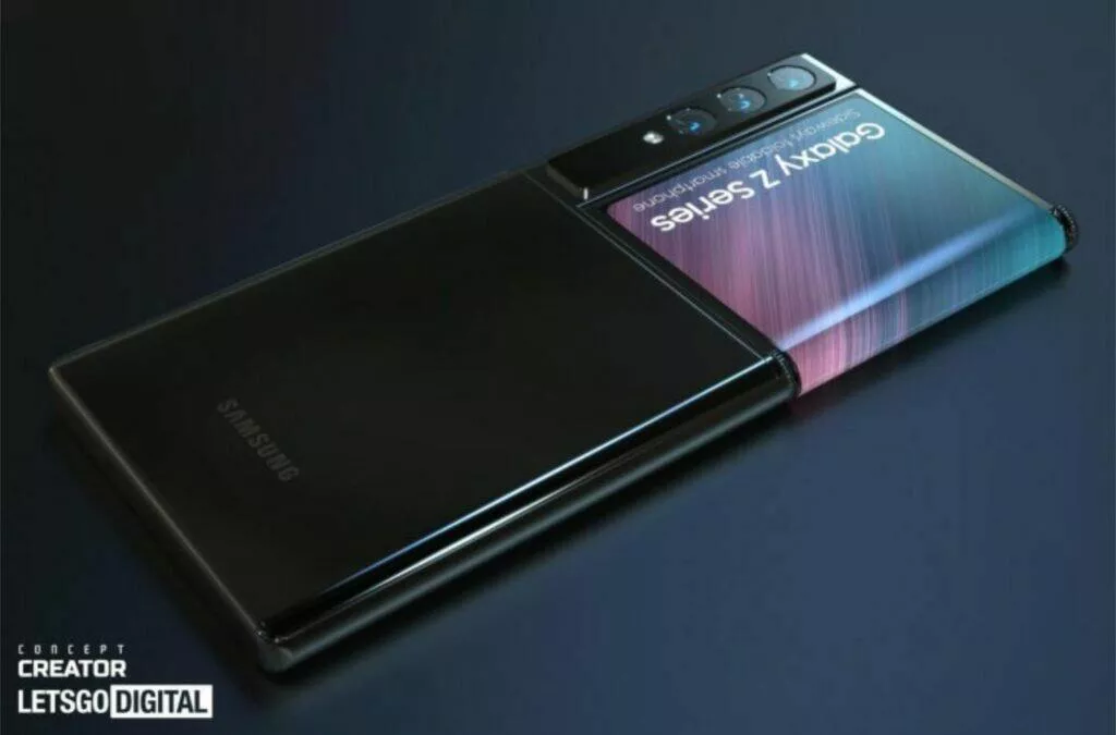 samsung patent vyklopny displej zada