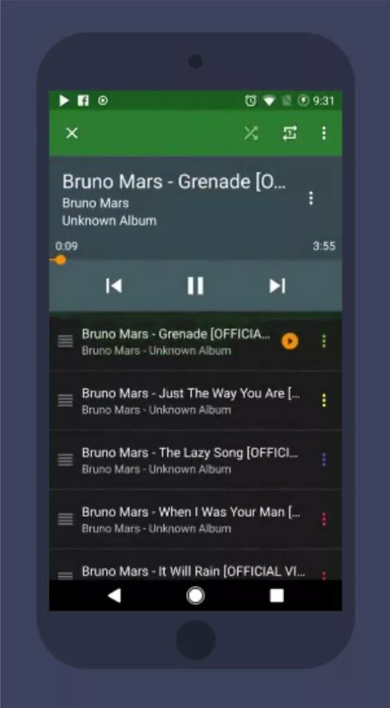 YouTube Vanced alternativy YMusic playlist