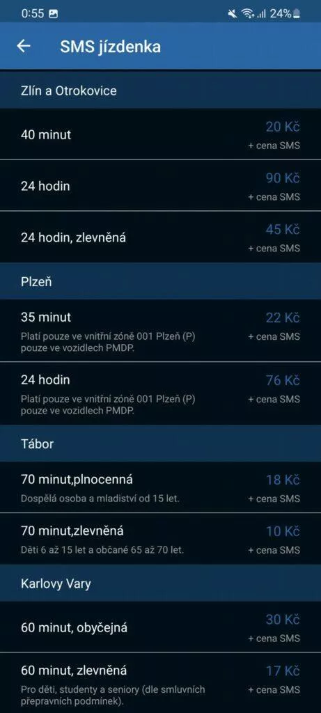 aplikace idos tipy funkcesms jizdenka
