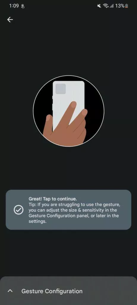 aplikace Tap, Tap ovládání mobilu poklepáním 2 test