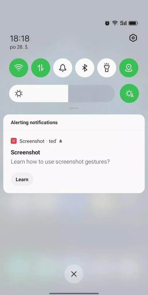 ColorOS 12 vnější displej notifikace