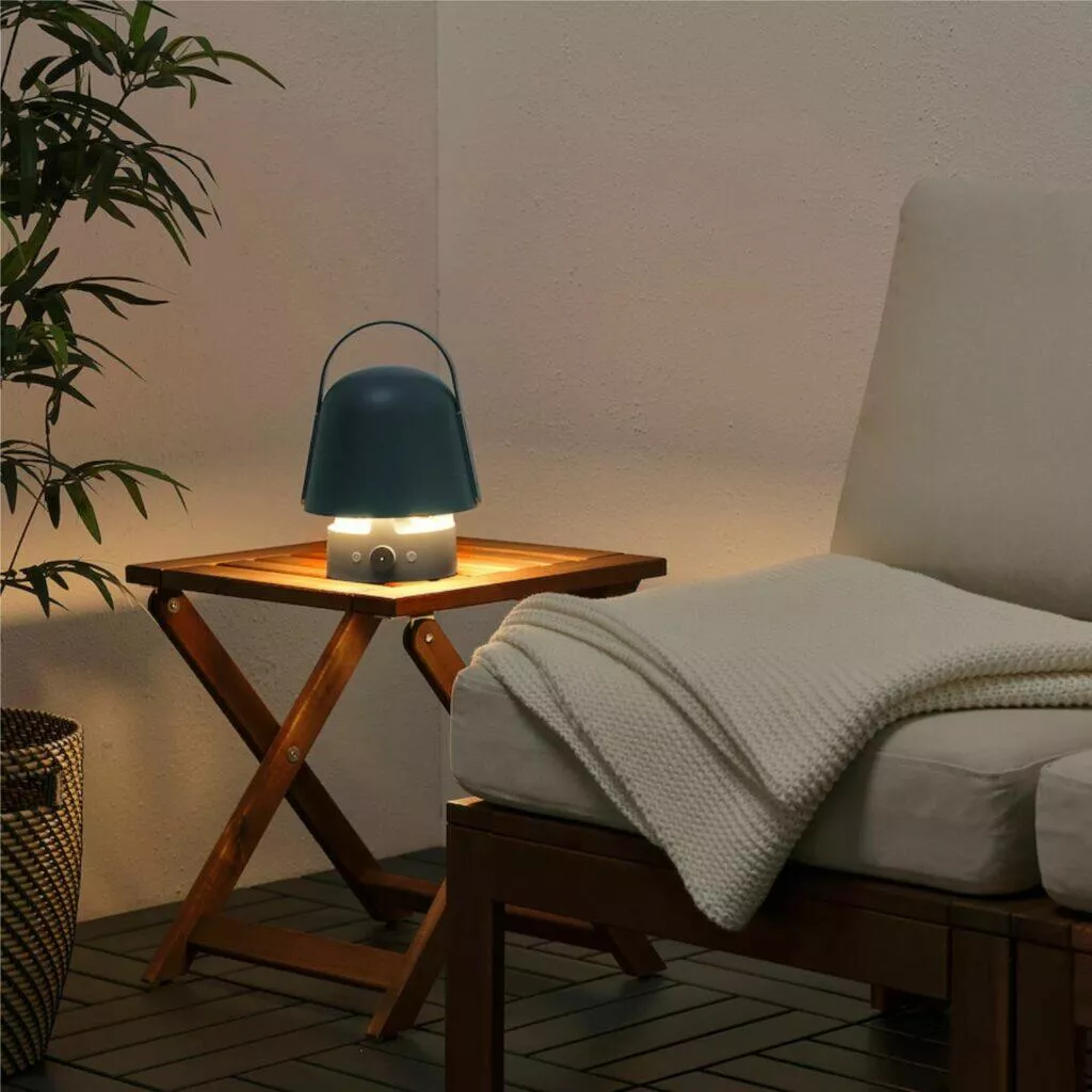 IKEA VAPPEBY reproduktor lampa stolek světlo