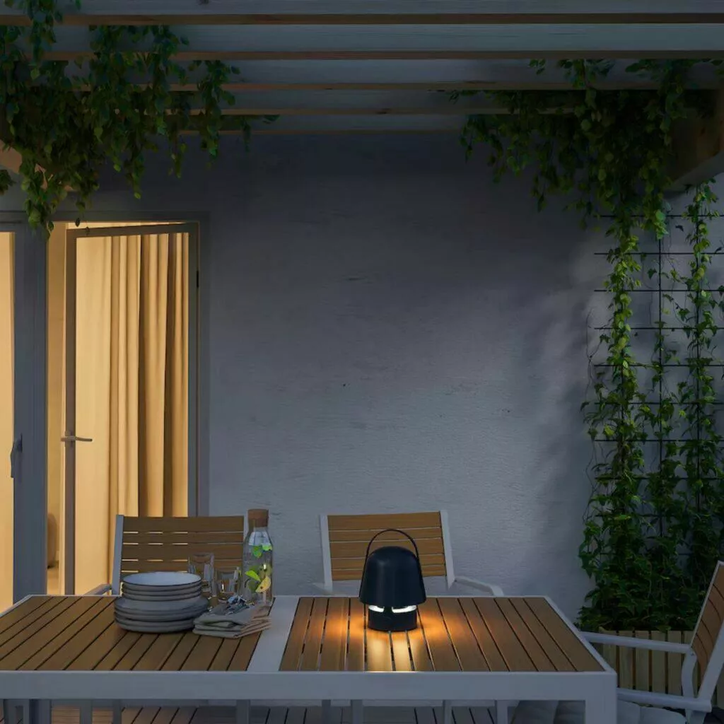 IKEA VAPPEBY reproduktor lampa terasa