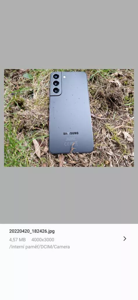 samsung galerie exif data