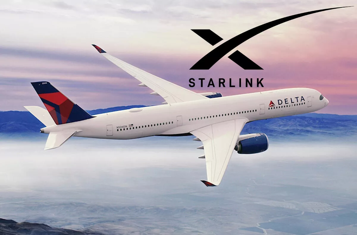 starlink letadla internet