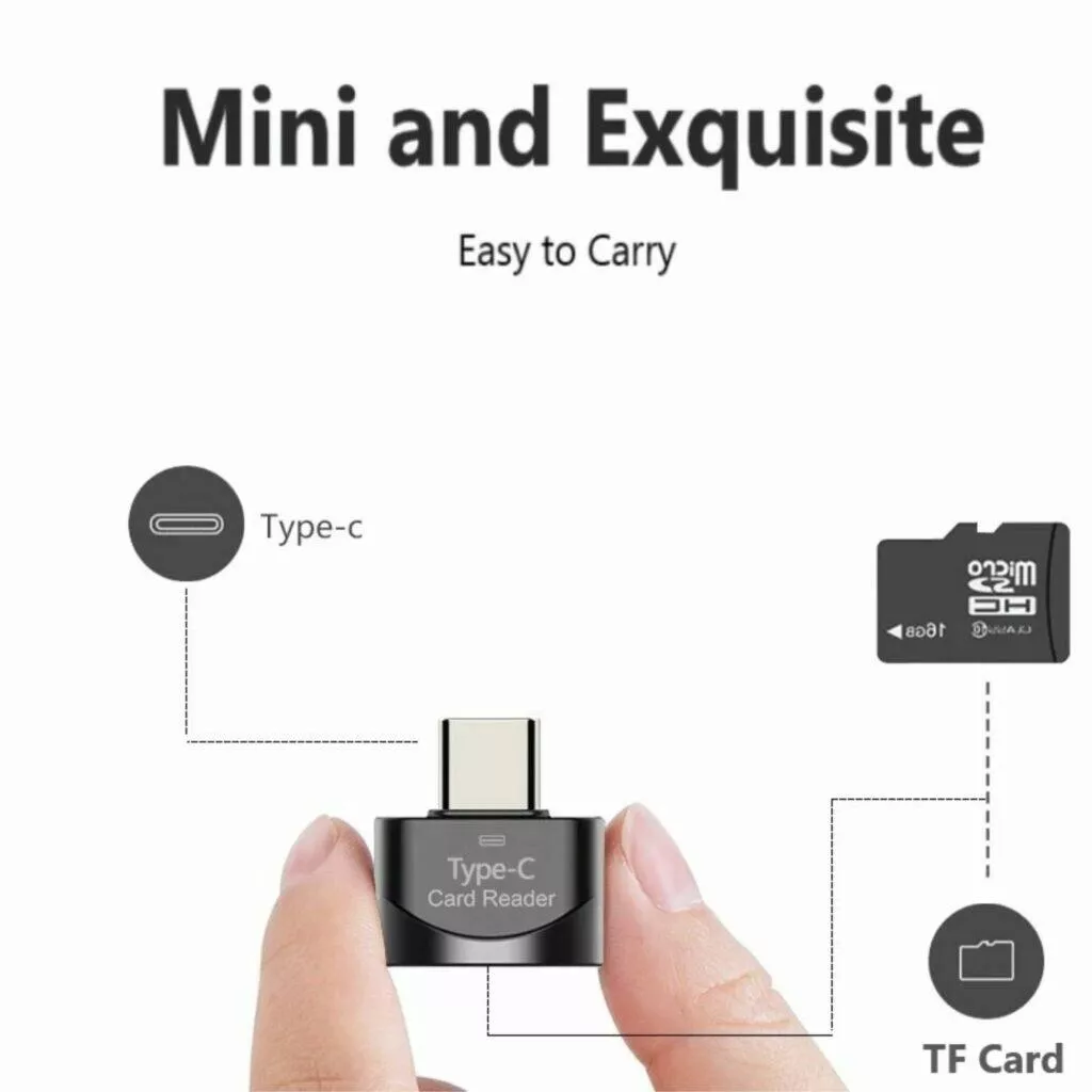 USB-C microSD (TF) OTG adaptér