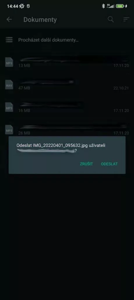 WhatsApp jak posílat fotky videa bez ztráty kvality 4 odeslání