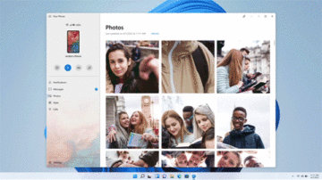Windows Your Phone Link Propojení s telefonem Váš Telefon změna ukázka notifikace
