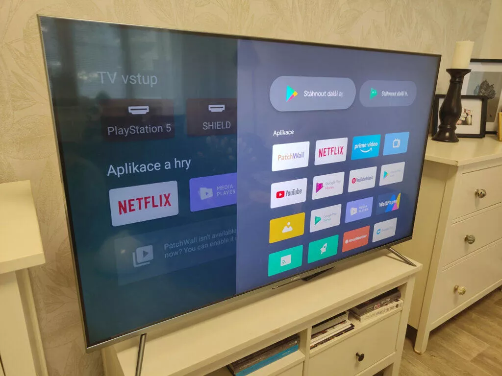 xiaomi tv qled menu aplikace