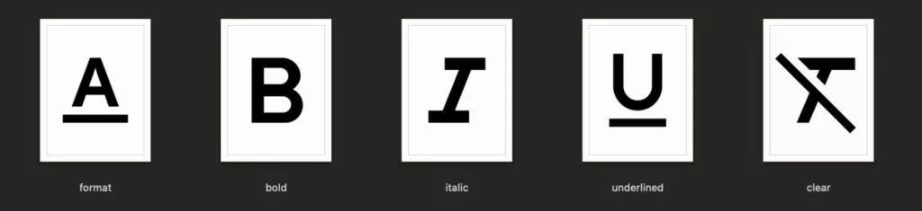 Google Keep formátování textu tlačítka
