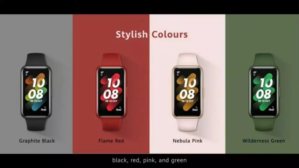Huawei Band 7 barvy