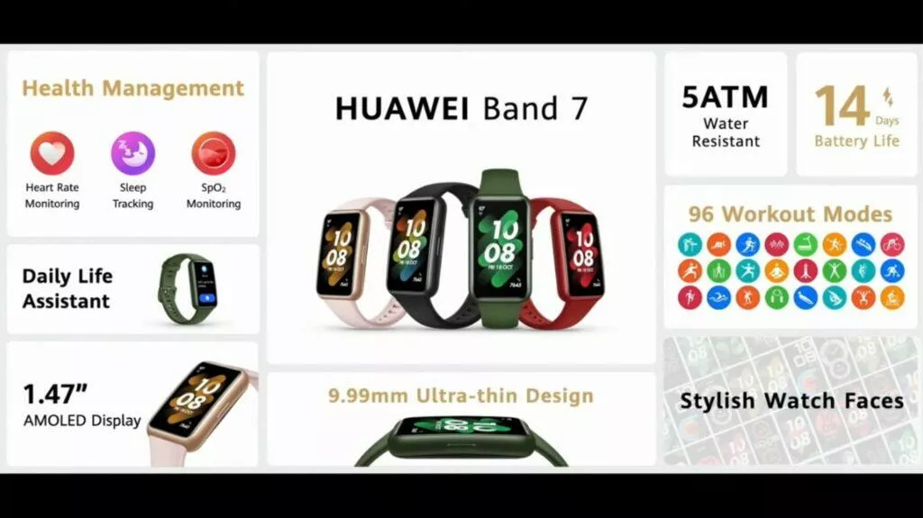 Huawei Band 7 specifikace