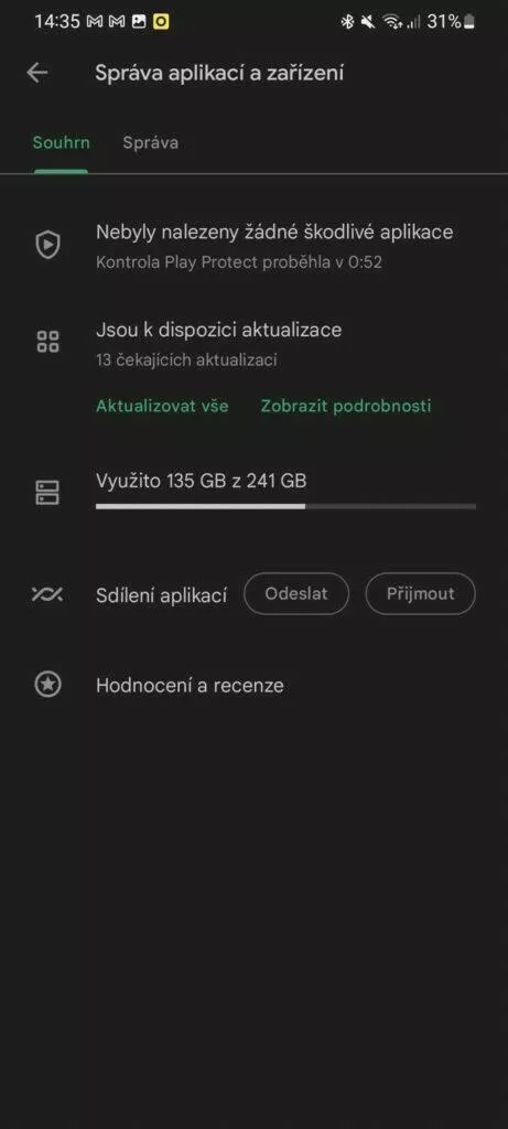 mobilni Obchod Google Play novy vzhled redesign 6 sprava