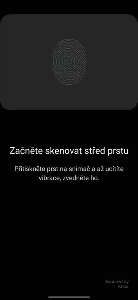 zrychlení čtečky otisků prstů mobil