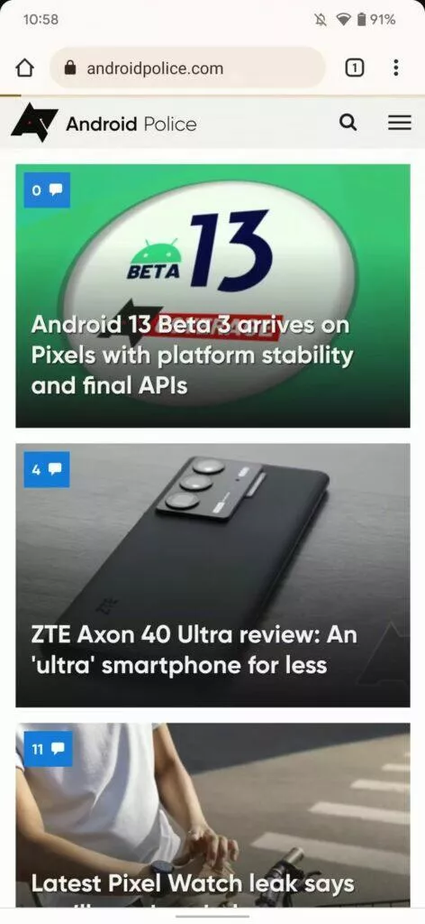 Android 13 navigační panel starší Android 12