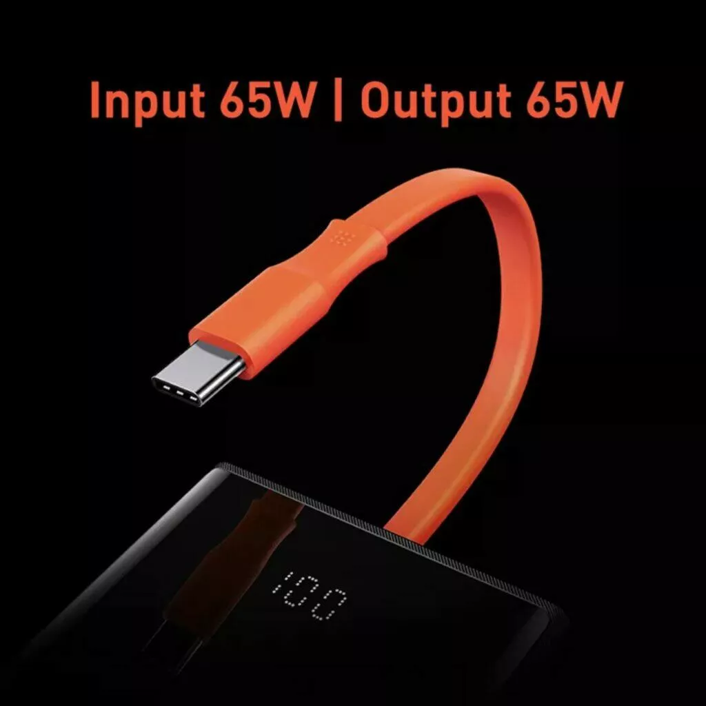 Baseus 65W 20 000mAh powerbanka výkon