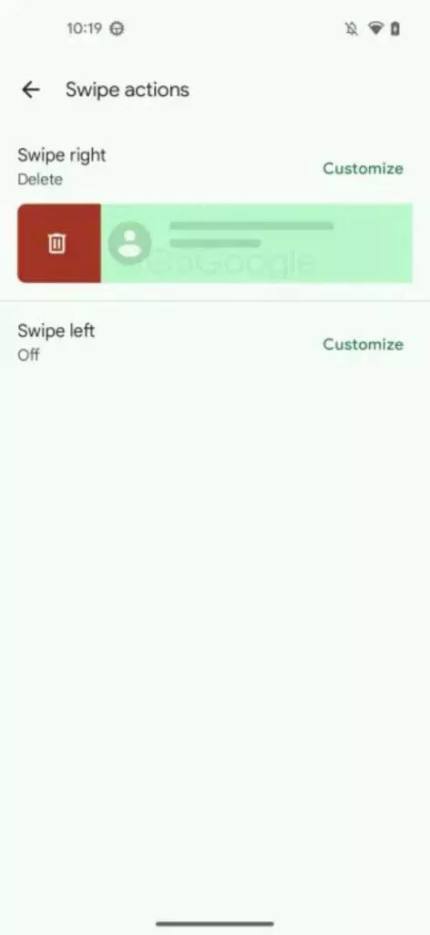 google aplikace zpravy nastaveni gesta potazeni vypnuti