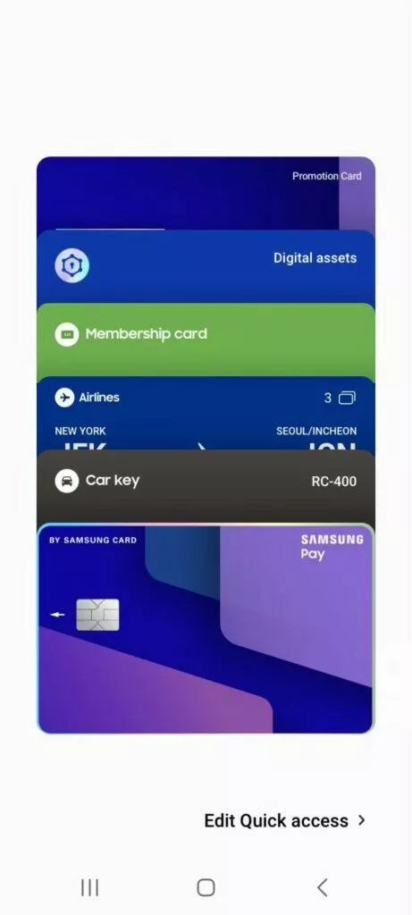 Samsung Wallet karty